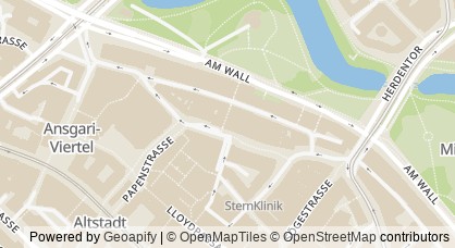 Kartendarstellung von  bremer forum frauengesundheit