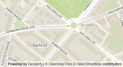 Kartendarstellung von  Blickwechsel e.V.