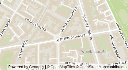 Kartendarstellung von  Arbeitsgemeinschaft der Angehörigen psychsich erkrankter Menschen in Niedersachsen und Bremen (AANB) e.V.