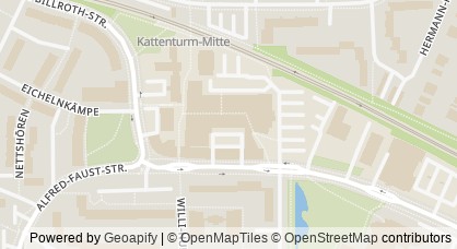 Kartendarstellung von  Kaufhaus Kattenturm