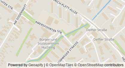 Kartendarstellung von  Kinder- und Familienzentrum Amersfoorter Straße