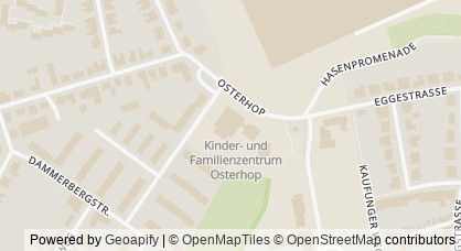 Kartendarstellung von  Kinder- und Familienzentrum Osterhop