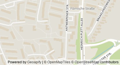 Kartendarstellung von  Kinder- und Familienzentrum Antwerpener Straße