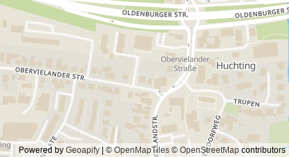 Kartendarstellung von  BDP Freizi Huchting