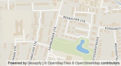 Kartendarstellung von  Kinder- und Familienzentrum Saarburger Straße