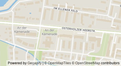 Kartendarstellung von  Agentur für Arbeit Bremen-Ost