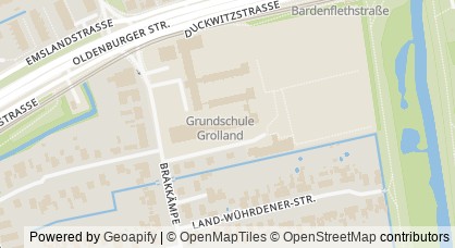 Kartendarstellung von  Kinder- und Familienzentrum Grolland