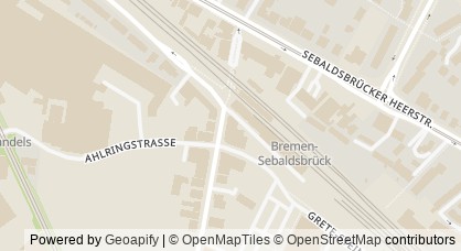 Kartendarstellung von  Kaufhaus Hemelingen