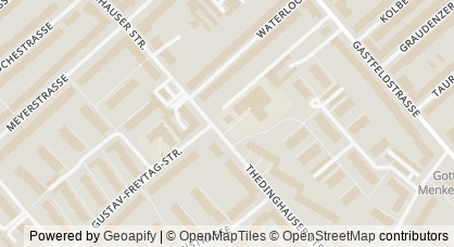 Kartendarstellung von  Kinder- und Familienzentrum Thedinghauser Straße