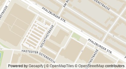 Kartendarstellung von  Sozialraumkoordination Hemelingen, Osterholz, Tenever