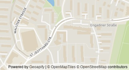 Kartendarstellung von  Bildung, Beratung und Begegnung im Schweizer Viertel