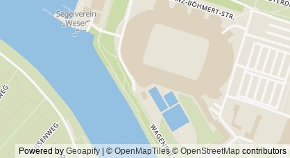 Kartendarstellung von  Fan-Projekt Bremen e.V.