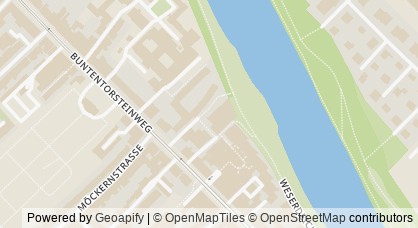 Kartendarstellung von  Schwankhalle Bremen