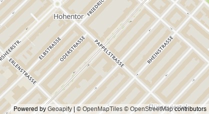 Kartendarstellung von  Kinder- und Jugendmedizin im Flüsseviertel