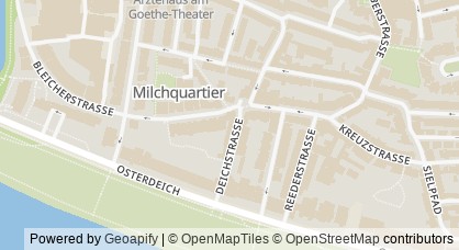 Kartendarstellung von  AHA Nachhilfe-Institut