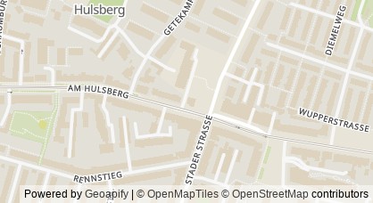 Kartendarstellung von  BDP Jugendhaus am Hulsberg
