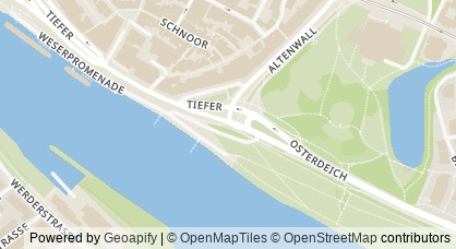 Kartendarstellung von  Bremer Treff