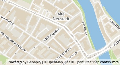 Kartendarstellung von  Bildungswerk für Hauswirtschaftsmanagement Bremen-Niedersachsen e.V