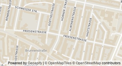 Kartendarstellung von  Horner Mittagstisch