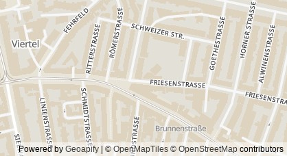 Kartendarstellung von  Jugendzentrum „Die Friese“