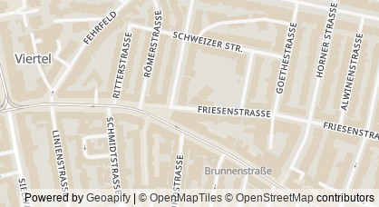 Kartendarstellung von  Kinder- und Familienzentrum Friesenstraße