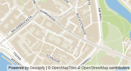 Kartendarstellung von  Bremischer Anwaltsverein