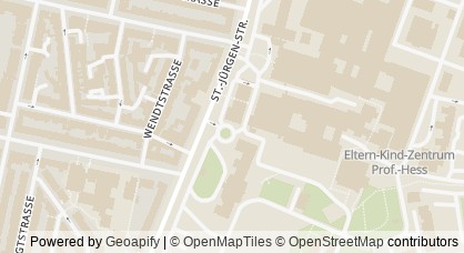 Kartendarstellung von  Elternschule Bremen Mitte