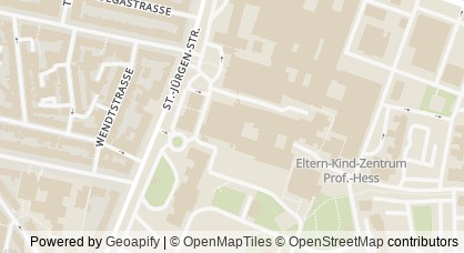 Kartendarstellung von  Gewaltschutzambulanz Bremen