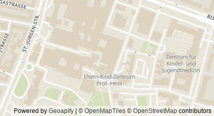 Kartendarstellung von  KinderPaCT Bremen