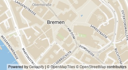 Kartendarstellung von  EuropaPunkt Bremen