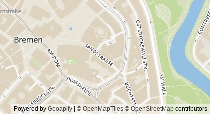 Kartendarstellung von  Haus der Wissenschaft