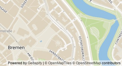 Kartendarstellung von  Starthaus Bremen und Bremerhaven