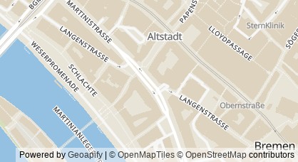 Kartendarstellung von  Chancen-Parlament Bremen e. V.