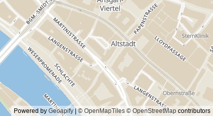 Kartendarstellung von  Verbraucherhilfe Bremen e. V.