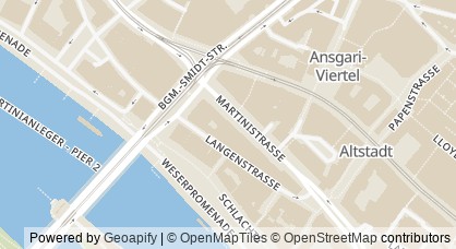 Kartendarstellung von  Landesagentur für berufliche Weiterbildung (LabeW)