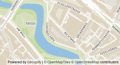 Kartendarstellung von  Bremens Opferschutzbeauftragter