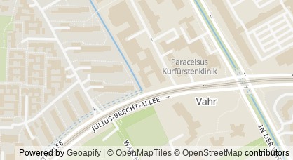 Kartendarstellung von  Kinder- und Jugendarztpraxis Vahr