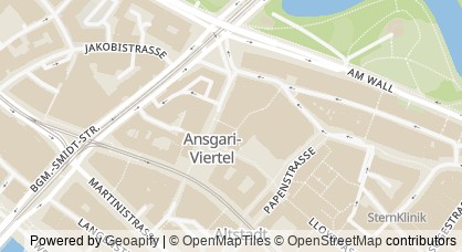 Kartendarstellung von  Wirtschaftsförderung Bremen GmbH