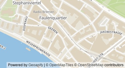 Kartendarstellung von  Zentralstelle der Landesfrauenbeauftragten (ZGF)