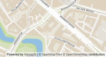 Kartendarstellung von  Tagestreff Café Papagei