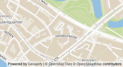 Kartendarstellung von  Rheuma-Liga Bremen e.V.