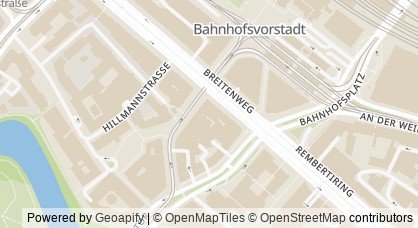 Kartendarstellung von  Zentrum für Primäre Prävention und Körperpsychotherapie (ZePP)