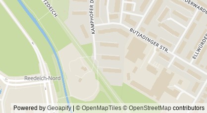 Kartendarstellung von  Kinder- und Familienzentrum Kamphofer Damm