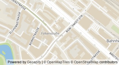 Kartendarstellung von  Ambulante Suchthilfe Bremen