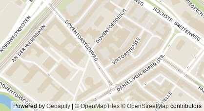 Kartendarstellung von  Berufsinformationszentrum Bremen (BiZ)