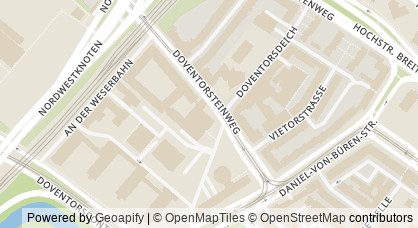 Kartendarstellung von  Agentur für Arbeit Bremen-Bremerhaven