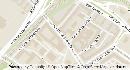 Kartendarstellung von  Jugendtreff Lüssum