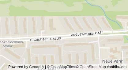 Kartendarstellung von  Kinder- und Familienzentrum August-Bebel-Allee