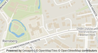 Kartendarstellung von  Gehörlosenverein Bremen e.V.