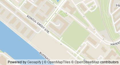 Kartendarstellung von  Ankommen im Quartier Überseestadt